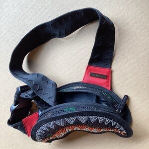 Sprayground Trinity Camo Sharkmouth crossbody bag